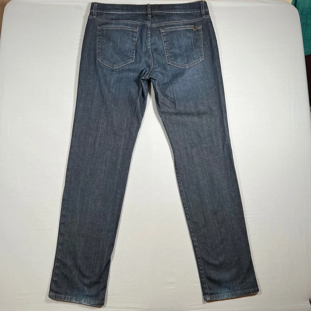 Joe's Jeans Mens 36 Brixton Straight Narrow Distressed Blue Dark Wash Denim